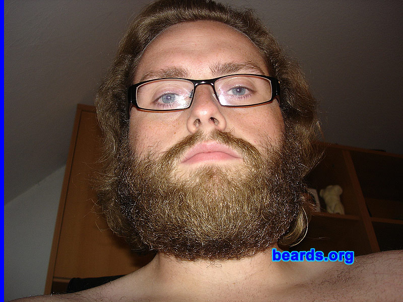 Chris
Bearded since: 2003. I am an experimental beard grower.

Comments:
Why did I grow my beard? 
1. the Looks...
2. shaving everyday would drive me mad
3. a man must have a beard... this is not optional!!!! ;-)

How do I feel about my beard?  Quite happy about it... Now I'm going to test how long it will grow. It's been growing about eight to ten weeks now.
Keywords: full_beard