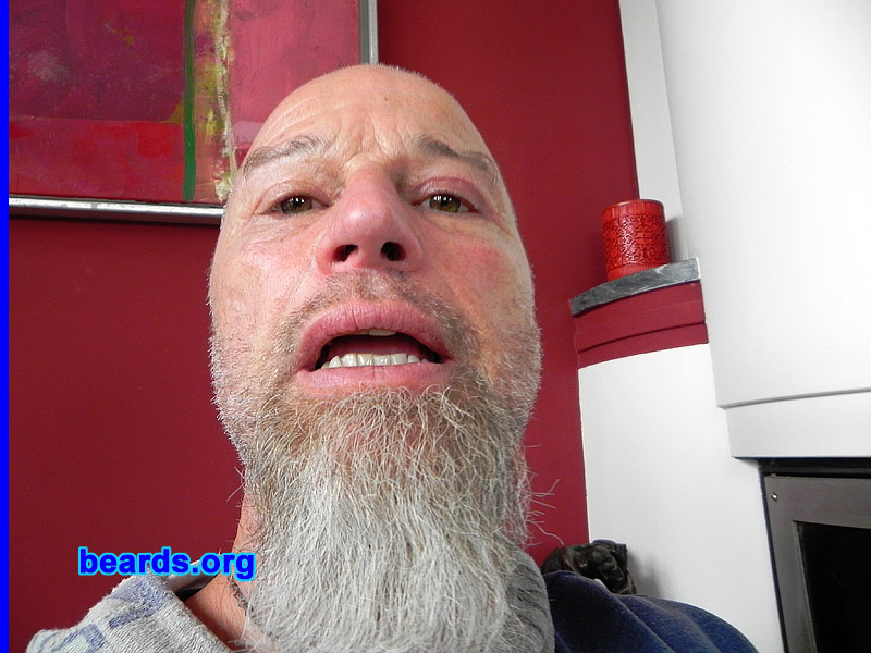 Carl
Bearded since: age forty. I am an experimental beard grower.

Comments:
I grew my beard because I believe it makes a man more attractive.

How do I feel about my beard? I like it.  Could be longer.
Keywords: goatee_only