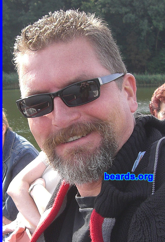 Hans-Joachim
Bearded since: 1994.  I am a dedicated, permanent beard grower.

Comments:
I grew my beard because, in my twenties, I desired to look fierce and mature -- some kind of wild.

How do I feel about my beard?  I love it.
Keywords: goatee_mustache