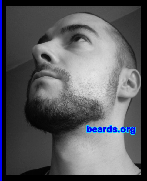 Patrick
Bearded since: 1999.  I am an experimental beard grower.

Comments:
Why did I grow my beard?  Why not?  It's a part of me. I think beards are men's most natural "make-up".  So why go out unvarnished?

How do I feel about my beard?  Without my beard, I really hate that baby-face look. So I try different styles and my feeling changes with every shape. All in all, I wish it had some more between lips and chin and was a bit higher on the cheeks.  But I won't complain.  It's okay (I have seen many people who can't grow even that).
Keywords: goatee_mustache extended_goatee