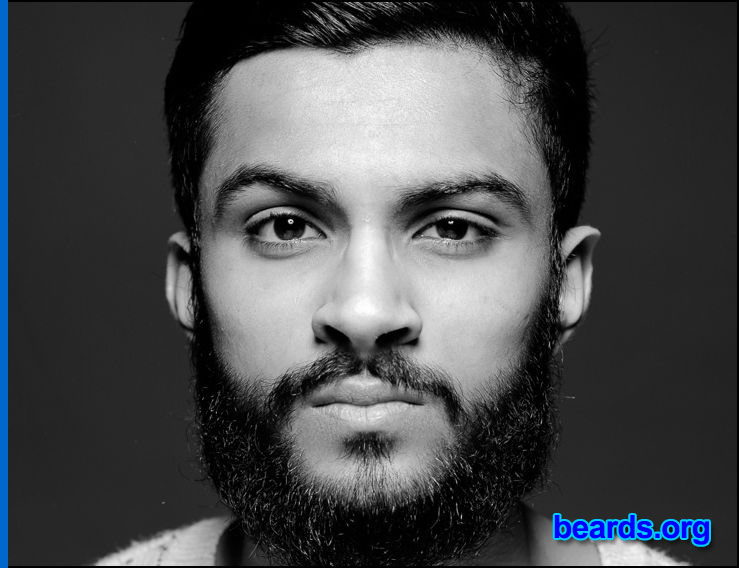 Rehmat
Bearded since: 2013. I am an experimental beard grower.

Comments:
Why did I grow my beard? Because an empty face looks like nothing.  A beard has personality and it looks very good on my face.

How do I feel about my beard?  I feel very good. I like my beard.
Keywords: full_beard