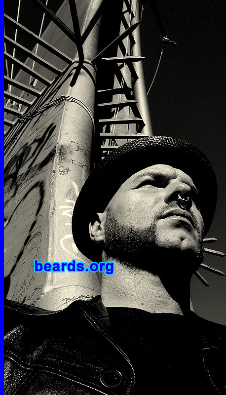 Thorsten S.
Bearded since: 1999.  I am an experimental beard grower.

Comments:
I grew my beard because I like my face more wearing one.

How do I feel about my beard?  I like it very much!!!!!
Keywords: mutton_chops