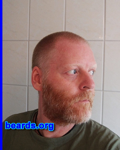 Henrik E.
Bearded since: 1995. I am a dedicated, permanent beard grower.

Comments:
Why did I grow my beard?: Just tried something new and I liked it and it stayed on for good. Will never go back.

How do I feel about my beard? I like it. It grows fast, is thick and has a nice and red (and now more and more) white color. It's the color of the Danish flag and the color of a real Viking beard. :) 
Keywords: full_beard