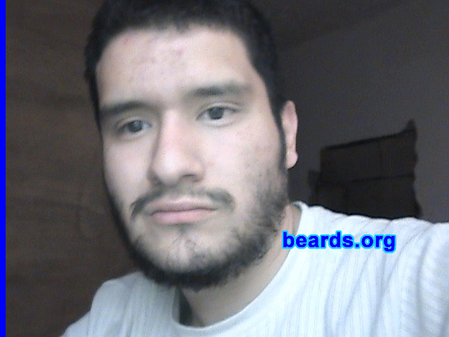 Carlos H.
Bearded since: 2000. I am an occasional or seasonal beard grower.

Comments:
I grew my beard because it is beautiful and natural as me.  I love it.

How do I feel about my beard?  I feel good.  I really like it.  I feel more mature.
Keywords: full_beard