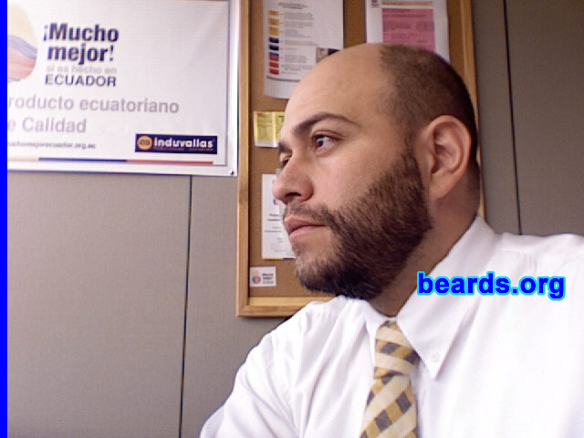 ElÃ­as M.
Bearded since: June 1, 2005. I consider myself something of a mixture of a permanent beard grower, a seasonal beard grower, and an experimental beard grower.

Comments:
I grew my beard because I think that the beard gives me a more distinctive appearance, because not every man can grow a beard. The reactions of others have been favorable. 

How do I feel about my beard?  I like how I look with a beard. So does my wife. I like the beard long and not overly groomed to avoid it having an artificial look.
Keywords: full_beard