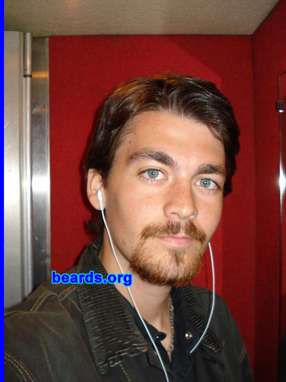 Jean-baptiste
Bearded since: 2005.  I am an occasional or seasonal beard grower.

Comments:
I grew my beard for the metal style.

How do I feel about my beard?  I wish I had more beard, but that's enough to experiment styles.
Keywords: goatee_mustache
