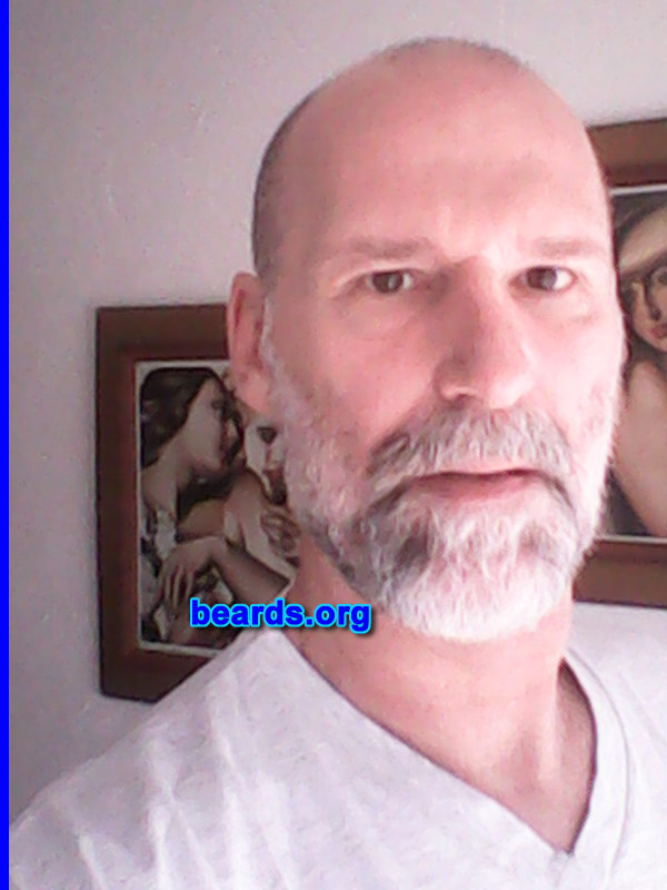 Michel M.
Bearded since: 2013. I am an experimental beard grower.

Comments:
Why did I grow my beard?  Because I'm crazy about beards!

How do I feel about my beard? I feel good !!! (James Brown)
Keywords: full_beard