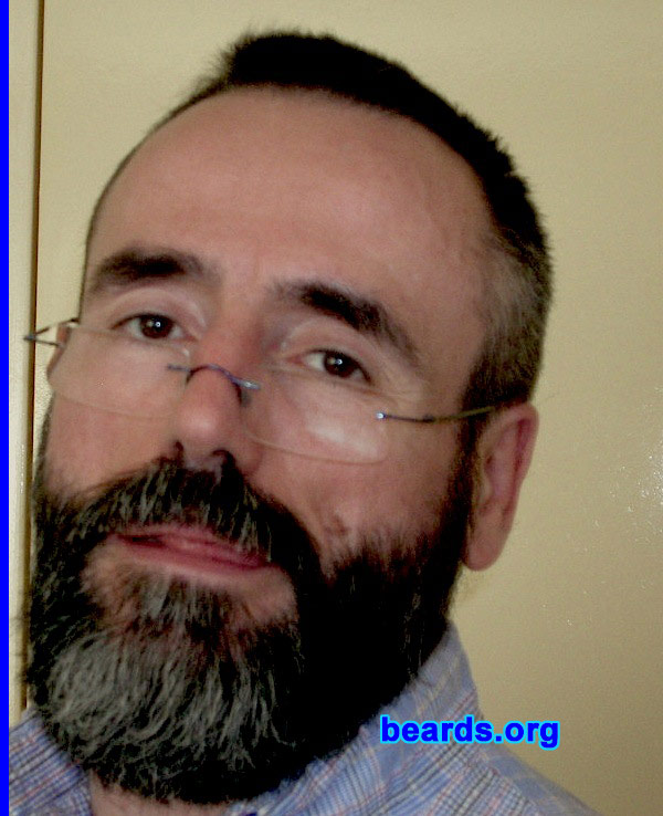 Yves M.
Bearded since: 1999. I am a dedicated, permanent beard grower.

Comments:
I grew my beard because I hate shaving.  I always thought that I would grow a beard.

How do I feel about my beard? I let it grow a little bit longer since a few weeks and feel more comfortable like this.
Keywords: full_beard