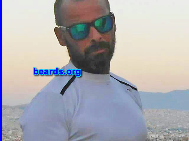 Markos A.
Bearded since: 2000.

Comments:
Why did I grow my beard?  I think that a beard makes a man sexy.

How do I feel about my beard?  I'm sexy. :)
Keywords: full_beard