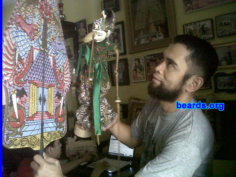 Toni M.
Bearded since: 2011. I am a dedicated, permanent beard grower.

Comments:
I grew my beard 'cause Muhammad said to grow your beard and trim your mustache.

How do I feel about my beard?  More natural and I feel cool, good suggestion for ritual session.
Keywords: chin_curtain