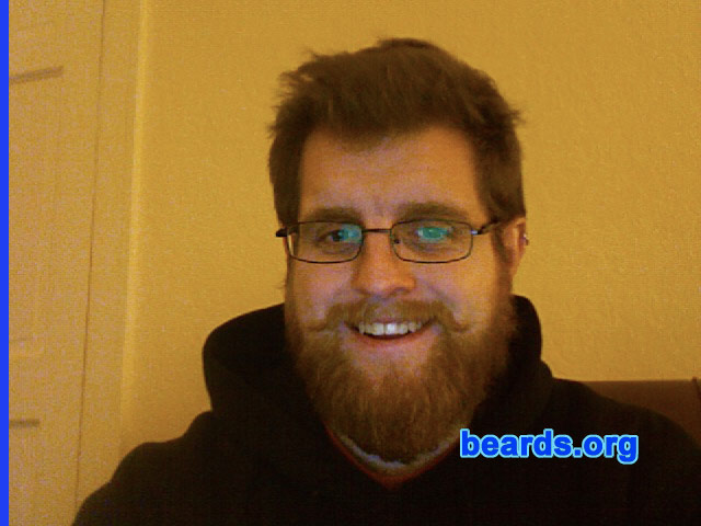 Adam M.
Bearded since: 2008.  I am a dedicated, permanent beard grower.

Comments:
I grew my beard because I always thought I looked good when I grew a full beard.

How do I feel about my beard?  I love it.
Keywords: full_beard