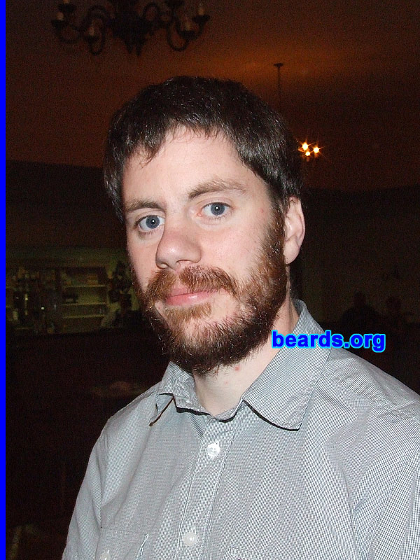 Matthew L.
Bearded since: 2011. I am an experimental beard grower.

Comments:
I grew my beard just to see how it would look.

How do I feel about my beard?  I don't have confidence in it. But I'm still growing it just to see how it looks when it's long.
Keywords: full_beard