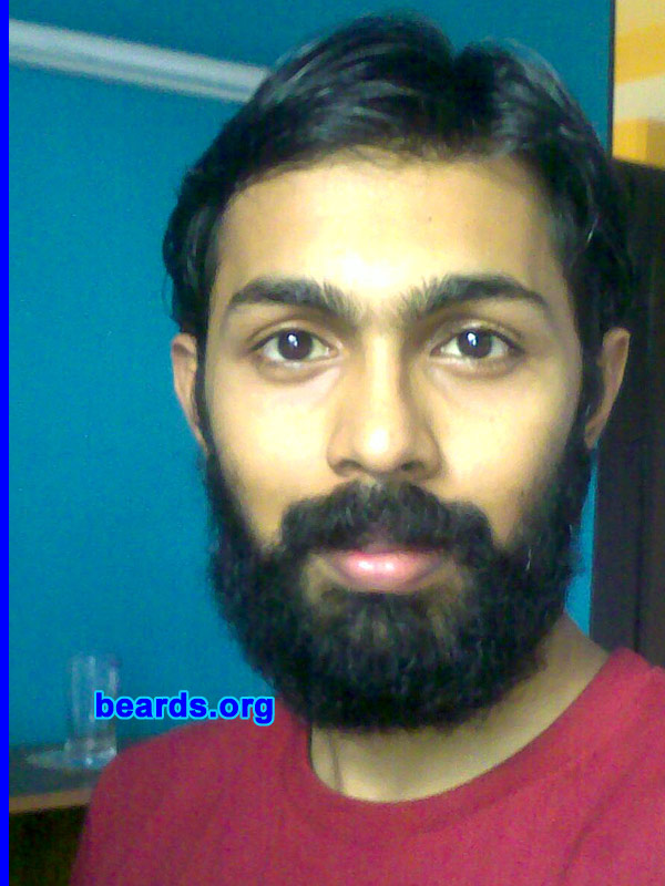 Arun J.
Bearded since: 2009.  I am an experimental beard grower.

Comments:
I grew my beard because I wanted to give the full beard look a shot. You only live once and it never hurts to try it at least once. Apparently, I've started liking the look and I've decided to keep it.

How do I feel about my beard? It makes me feel complete. It feels like a natural extension of my face. Also, it keeps my face warm during winter. :)
Keywords: full_beard