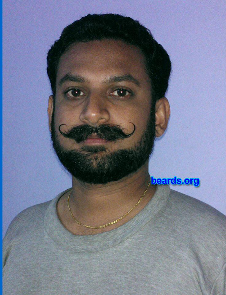 Amitprasad
Bearded since: 2014. I am an experimental beard grower.

Comments:
Why did I grow my beard? Inspired by "beards.org", I started growing my beard since Jan 2014. The tips given under "growing a beard" section are very helpful.

How do I feel about my beard? Growing a handlebar is my obsession and growing beard is inspired by beards.org.
Keywords: mustache chin_curtain