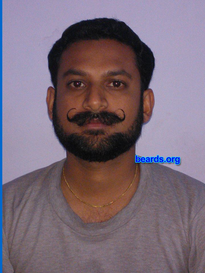 Amitprasad
Bearded since: 2014. I am an experimental beard grower.

Comments:
Why did I grow my beard? Inspired by "beards.org", I started growing my beard since Jan 2014. The tips given under "growing a beard" section are very helpful.

How do I feel about my beard? Growing a handlebar is my obsession and growing beard is inspired by beards.org.
Keywords: mustache chin_curtain