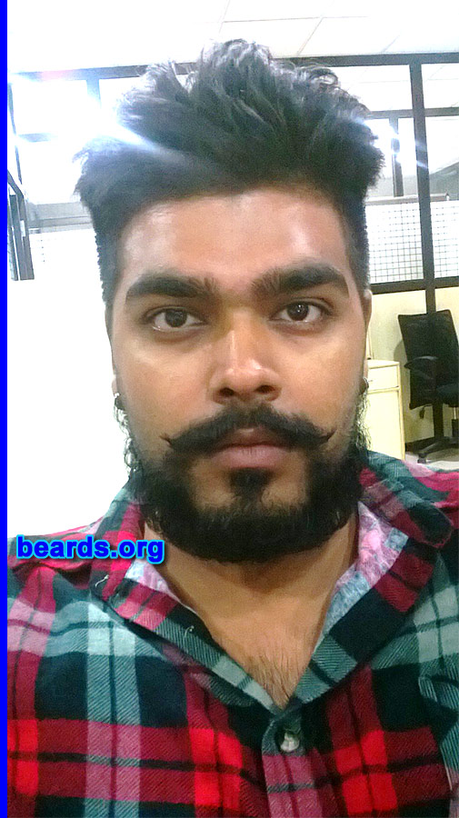 Gaurav
Bearded since: 2013. I am a dedicated, permanent beard grower.

Comments:
Why did I grow my beard?  Felt like it.

How do I feel about my beard?  Awesome!
Keywords: goatee_mustache