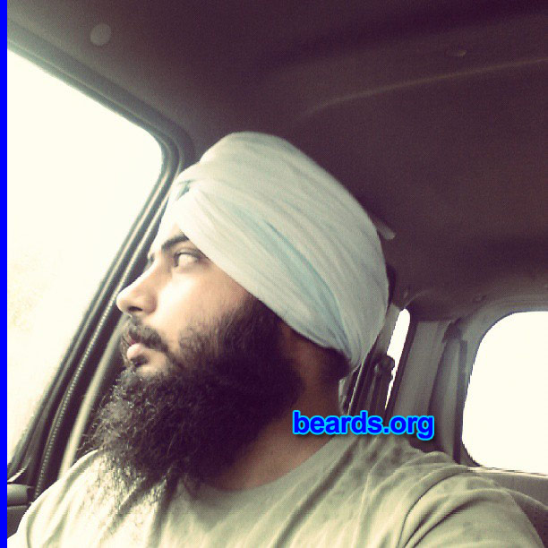 Harpuneet S.
Bearded since: 2006. I am a dedicated, permanent beard grower.

Comments:
Why did I grow my beard? For respect of my religion.

How do I feel about my beard? Awesome.
Keywords: full_beard