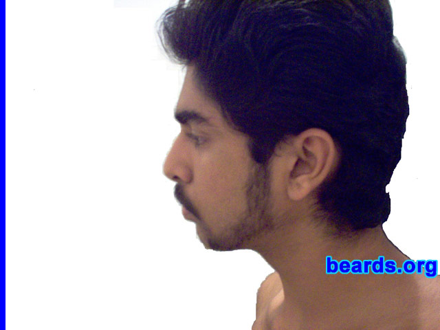 Jayesh
Bearded since: 2005.  I am an experimental beard grower.

Comments:
I grew my beard because I wanted to look older.

How do I feel about my beard?  It represents me, very unique.
Keywords: mutton_chops