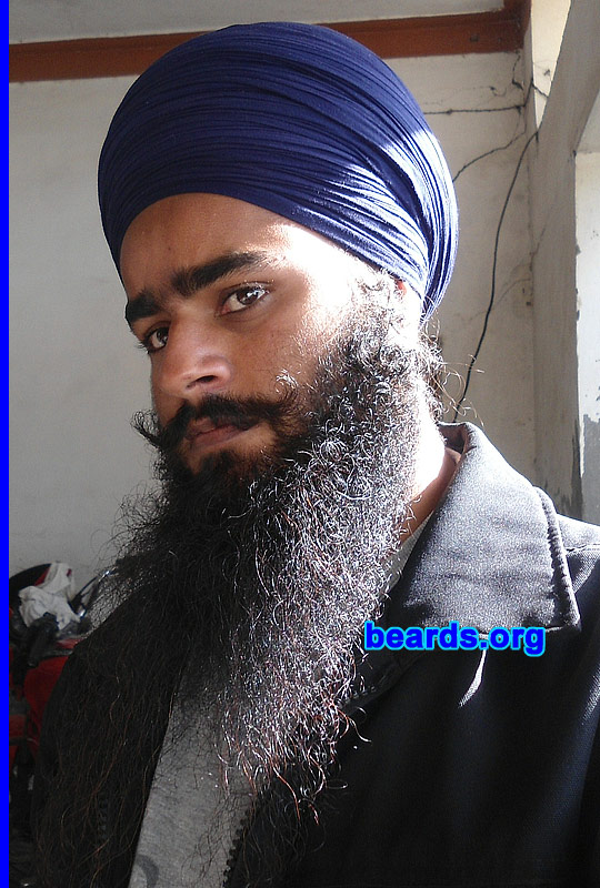Jagjot S.
Bearded since: 2007. I am a dedicated, permanent beard grower.

Comment:
Why did I grow my beard? That's not a question.  The question is why are you cutting your beard?  It's a gift from God to every man.

How do I feel about my beard? Makes me different.
Keywords: full_beard