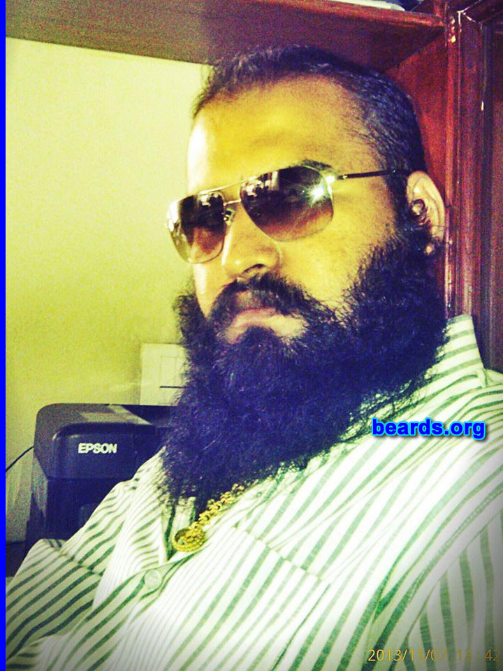 Javed S.
Bearded since: 2011. I am a dedicated, permanent beard grower.

Comments:
Why did I grow a beard?  I love to grow my beard.

How do I feel about my beard?  Feels good, manly.
Keywords: full_beard