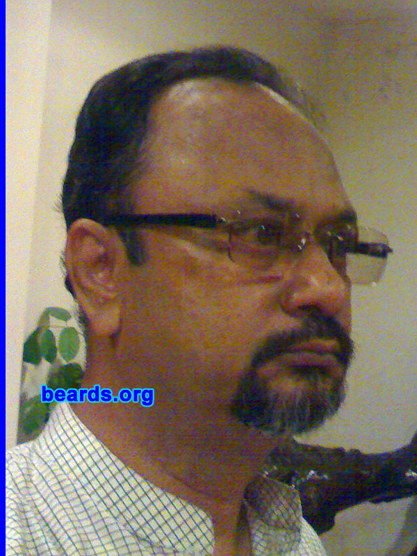 Mrinal C.
Bearded since: 2009.  I am an experimental beard grower.

Comments:
I grew my beard for a change and to look mature.

How do I feel about my beard? Looks good.
Keywords: goatee_mustache