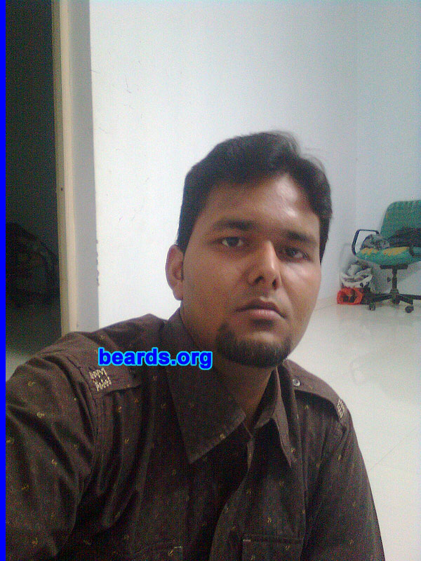 Manish G.
I am an experimental beard grower.

Comments:
I grew my beard because I felt like growing.

How do I feel about my beard? I am feeling really good. I think I should have done this ages ago. 
Keywords: goatee_only