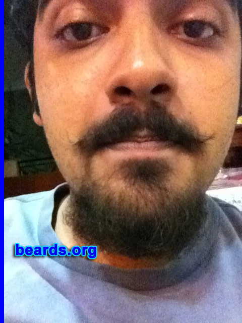 Nachiket K.
Bearded since: 2011. I am an experimental beard grower.
Keywords: goatee_mustache