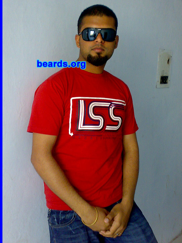 Pankaj K.
Bearded since: 2006.  I am an experimental beard grower.

Comments:
I grew my beard because I like it.
Keywords: goatee_only