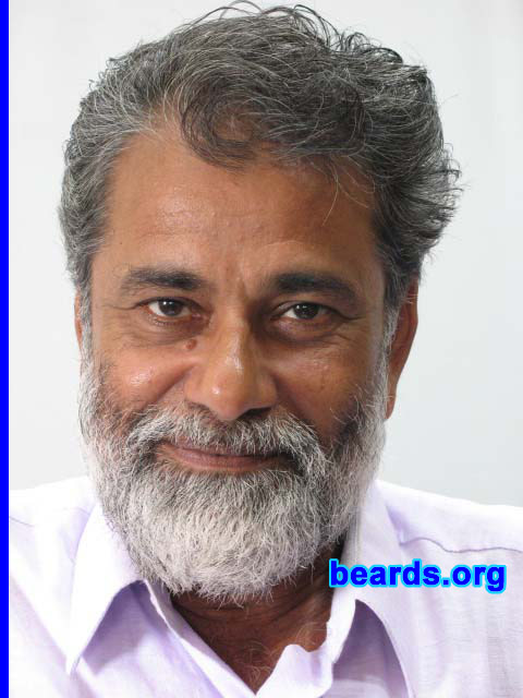 Rajagopalan
Bearded since: 1967.  I am a dedicated, permanent beard grower.

Comments:
I grew my beard because I chose to accept the changes nature brought to me.
 
How do I feel about my beard?  It's an integral part of my identity.
Keywords: full_beard