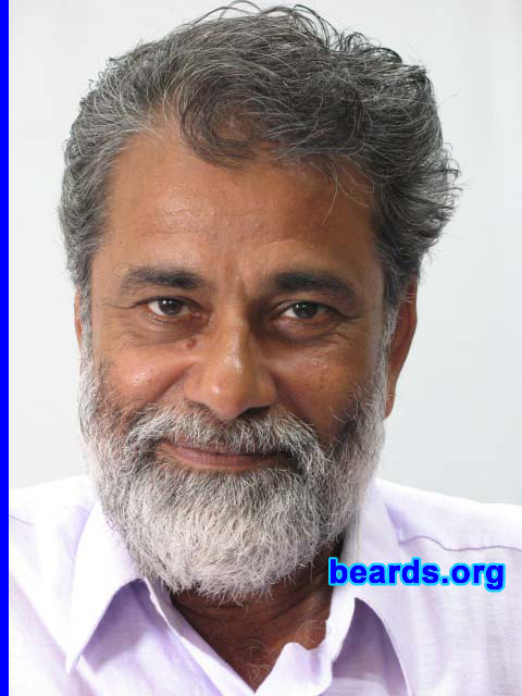 Rajagopalan
Bearded since: 1967.  I am a dedicated, permanent beard grower.

Comments:
I grew my beard because I chose to accept the changes nature brought to me.
 
How do I feel about my beard?  It's an integral part of my identity.
Keywords: full_beard