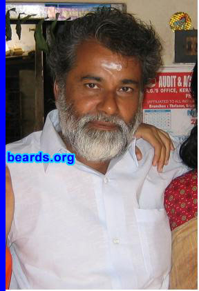 Rajagopalan
Bearded since: 1967.  I am a dedicated, permanent beard grower.

Comments:
I grew my beard because I chose to accept the changes nature brought to me.
 
How do I feel about my beard?  It's an integral part of my identity.
Keywords: full_beard