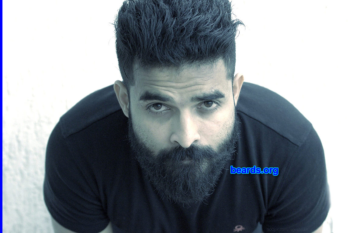 Rakesh N.
Bearded since: 2014.  I am an experimental beard grower.

Comments:
Why did I grow my beard? I love my beard.

How do I feel about my beard? Proud because my beard is different.
Keywords: full_beard