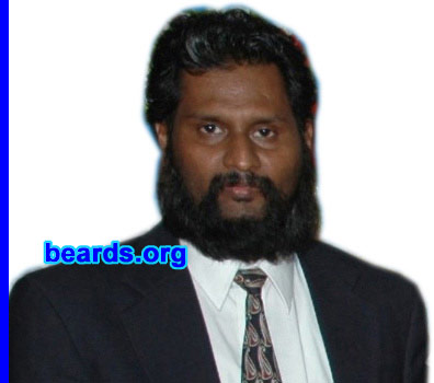 Soma Varma
Bearded since: 1987.  I am a dedicated, permanent beard grower.

Comments:
I grew my beard to get a saintly and mature look.

How do I feel about my beard?  I thank God for it.
Keywords: full_beard