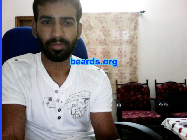 Souptik G.
Bearded since: 2010.  I am an experimental beard grower.

Comments:
I grew my beard because I wanted to look different.  But after growing, I am loving it.

How do I feel about my beard? I love it now. It looks manly and people treat me like a grown up. Although here in India people do not like bearded faces, I don't care about others. I am loving it!
Keywords: full_beard