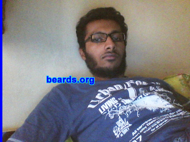 Shubham G.
Bearded since: 2011. I am a dedicated, permanent beard grower.

Comments:
Why did I grow my beard?  I love to try diffrent types of beard.

How do I feel about my beard?  It increases my masculinity.
Keywords: full_beard