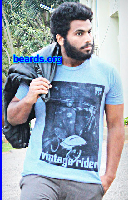 Sooraj
Bearded since: 2014. I am an experimental beard grower.

Comments:
Why did I grow my beard? It makes me a tough guy apart from other boys and I'm just eighteen. :)  And I like to be a tough man always.
I have a lot of respect for the bearded guys.  Hats off.

How do I feel about my beard?  I feel awesome and strong enough. :)
Keywords: full_beard