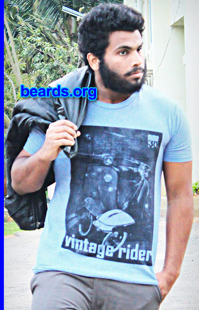 Sooraj
Bearded since: 2014. I am an experimental beard grower.

Comments:
Why did I grow my beard? It makes me a tough guy apart from other boys and I'm just eighteen. :)  And I like to be a tough man always.
I have a lot of respect for the bearded guys.  Hats off.

How do I feel about my beard?  I feel awesome and strong enough. :)
Keywords: full_beard