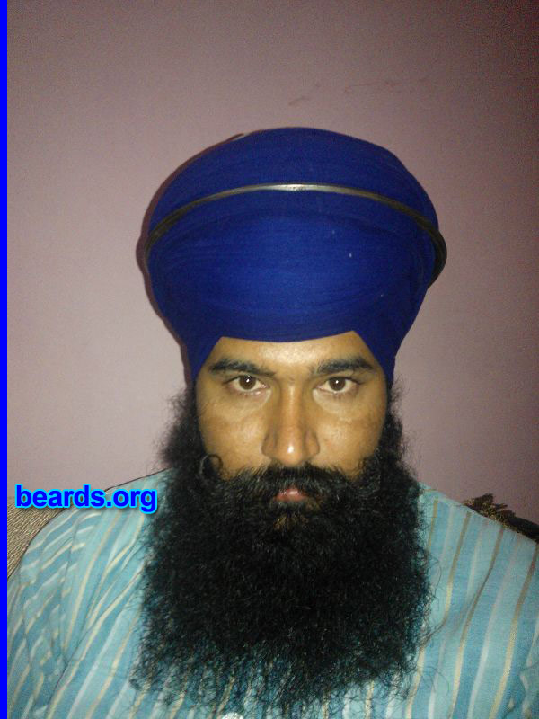 Sukha Singh
I am a dedicated, permanent beard grower.

Comments:
Why did I grow my beard? I don't grow.  It grows itself on men's faces. Women can't grow a beard.  It's a gift of God to men.  It's my religious symbol.

How do I feel about my beard? I feel proud of it. It shows my love for God who gifted me this beard.
Keywords: full_beard