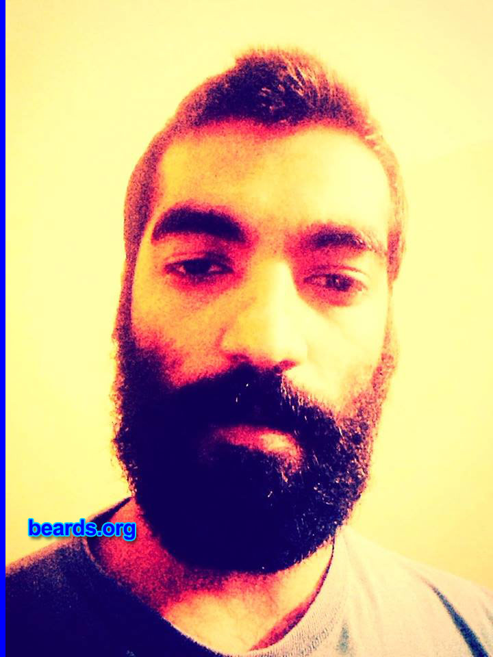 Sandeep M.
Bearded since: 2014. I am a dedicated, permanent beard grower.

Comments:
Why did I grow my beard? I started growing a beard so that people would take me seriously and I looked more mature. I used to look more like a boy than the man that I was when I discovered the instant change with the beard. Many ask me how can you grow a beard that thick in less time. Just eat fish and eggs.

How do I feel about my beard?  It is better than the hardest abs in town!
Keywords: full_beard