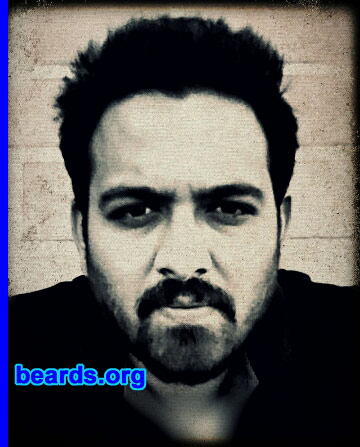 Veer
Bearded since: 2012.

Comments:
I grew my beard because I like a mature and aggressive look.

How do I feel about my beard? Gives a mature and robust look.
Keywords: full_beard