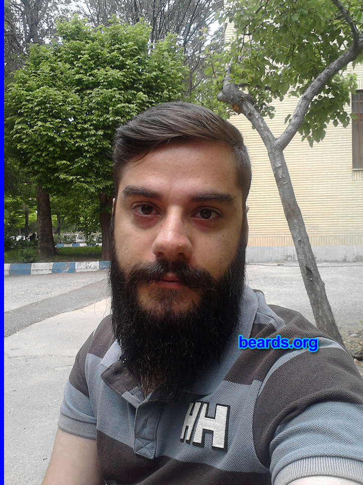 Parviz
I am an experimental beard grower.

Comments:
Why did I grow my beard? I always wanted to have a beard.  And I think I'm more handsome with a beard. Lol.  I think all men can grow a beard because every man is deserving of having a beard.

How do I feel about my beard? Oh well, I think my beard is nice :-) ,  of course a trimmed beard. :-)
Keywords: full_beard