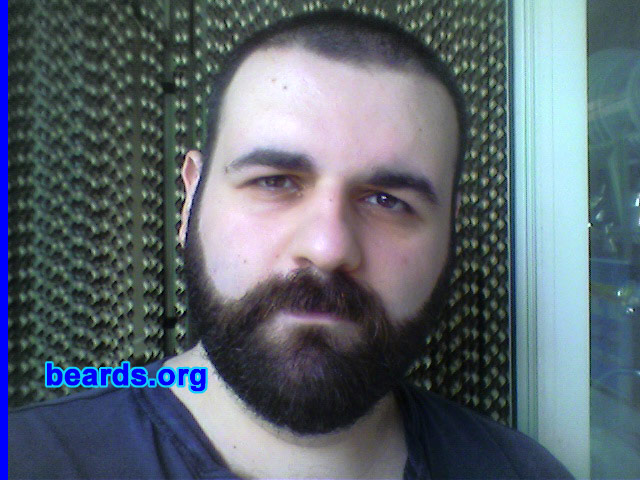 Andrew
Bearded since: 1997. I am a dedicated, permanent beard grower.

Comments:
I started growing my beard basically because I didn't like the general look of my smooth face, but I have always liked any kind of facial hair also on other persons. My grandfathers used to wear a beard and so did my father and my uncles, each one in a typical way that best fit their faces. I started with a simple goatee with no mustache, and experimented with an untrimmed long beard, but finally chose a trimmed full beard: usually with the mustache longer than the rest of the beard. Do you think it fits me well?

How do I feel about my beard? I am happy about my beard because it always gains me some appreciation from people I meet for the first time, who usually say: "Wow, nice beard!".
Keywords: full_beard