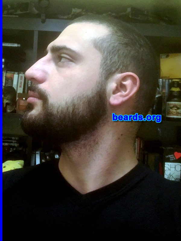 Davide
Bearded since: age eighteen. I am a dedicated, permanent beard grower.

Comments:
Why did I grow my beard?  Because I always liked it.

How do I feel about my beard? MAN.
Keywords: full_beard