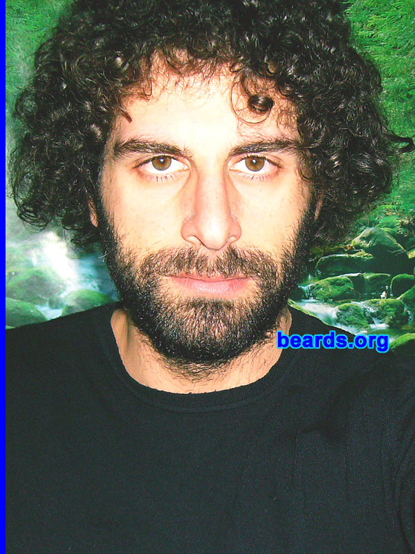 Vincenzo
Bearded since: 2009.  I am an occasional or seasonal beard grower.

Comments:
I grew my beard to save time and to see how I look with it.

How do I feel about my beard? Not fully satisfied because of its thickness (too thick) and of its color (too dark).
Keywords: full_beard