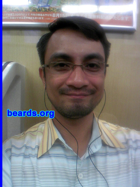 Jun
Bearded since: 2008. I am an experimental beard grower.

Comments:
I grew my beard because it was a childhood dream.  It is my way of expressing myself.

How do I feel about my beard?  I feel a sense of freedom with my beard on.
Keywords: stubble full_beard