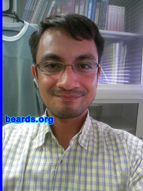 Jun
Bearded since: 2008.  I am an experimental beard grower.

Comments:
I grew my beard because it was a childhood dream.

How do I feel about my beard?  It expresses myself.
Keywords: stubble goatee_mustache