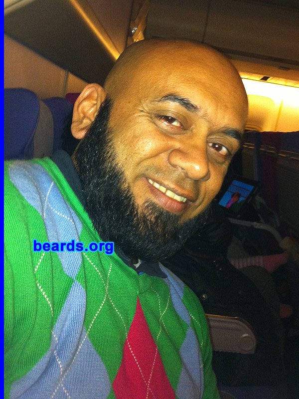 Shafiq R.
Bearded since: 2009. I am a dedicated, permanent beard grower.

Comments:
Why did I grow my beard? Passion. As I know the history, most prophets and messengers had the long beard and long hair, love with the noble peoples, who had sweet character to love with the human.  Just as we are human, love to everyone.

How do I feel about my beard? Peoples think it's strange, but I feel relaxed. Where I'm living now, people feel like I'm a strange guy.  But I want to make their hearts calm and know that anyone who has long beard and dressed like me are not mean terrorist. I believe Sufism, love was my birth because of two human parents (my mother and father) and I want to give love, which was what caused my birth.
Keywords: chin_curtain