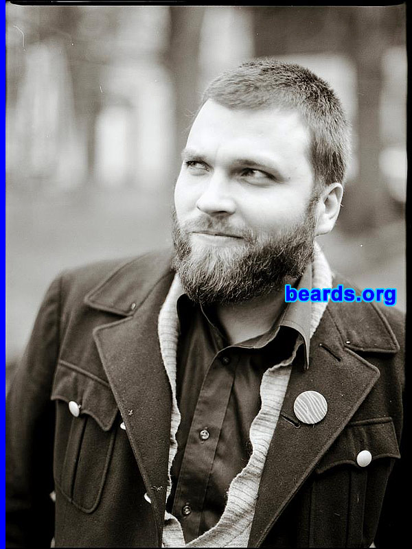 Vald'as
Bearded since: 2006. I am a dedicated, permanent beard grower.

Comments:
My father and uncle always had beards. Since I first was able to grow facial hair, I knew that's the way I want to look and truly am.

How do I feel about my beard? I feel confidence and independence. Moreover I am a co-founder of a beard club among Lithuanian Facebook users and capital beard movement. So, I guess that means I'm dedicated.  I'm proud. It's a legacy of my father and his father. It's a part of me, the way i imagine myself in the whole picture.
Keywords: full_beard
