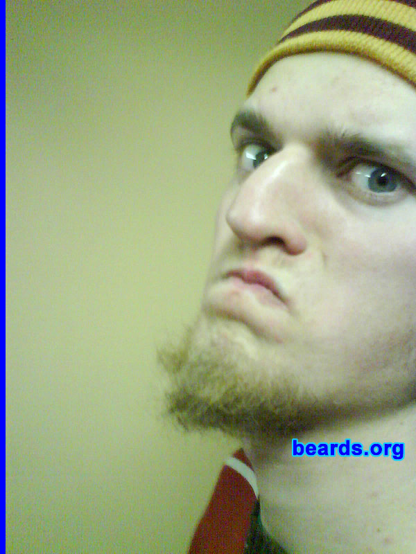 Mikelis
Bearded since: 2009. I am an experimental beard grower.

Comments:
Why did I grow my beard?  It was all about getting confidence.

How do I feel about my beard? I don't like it very much, but I have a cunning plan for it.
Keywords: goatee_only