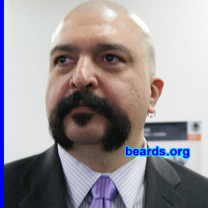 Armando B.
Bearded since: 1986. I am a dedicated, permanent beard grower.

Comments:
I grew my beard because I've always loved beards. When I was a kid, I couldn't wait to grow one.

How do I feel about my beard? Great! My beard (or any facial hair style) is a very important part of my personality.
Keywords: horseshoe soul_patch
